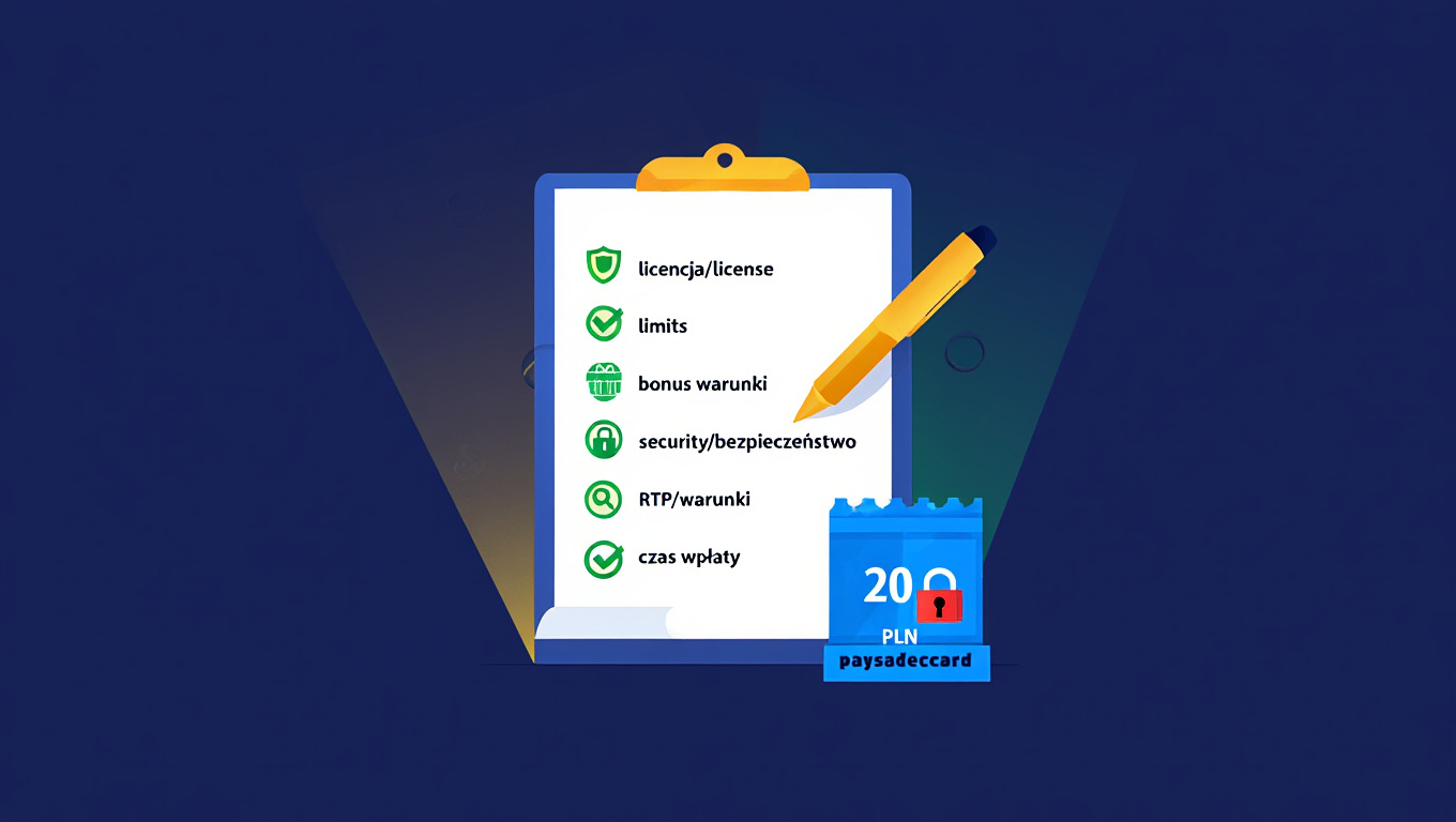 Lista kontrolna przed wpłatą 20 zł przez Paysafecard w kasynie online