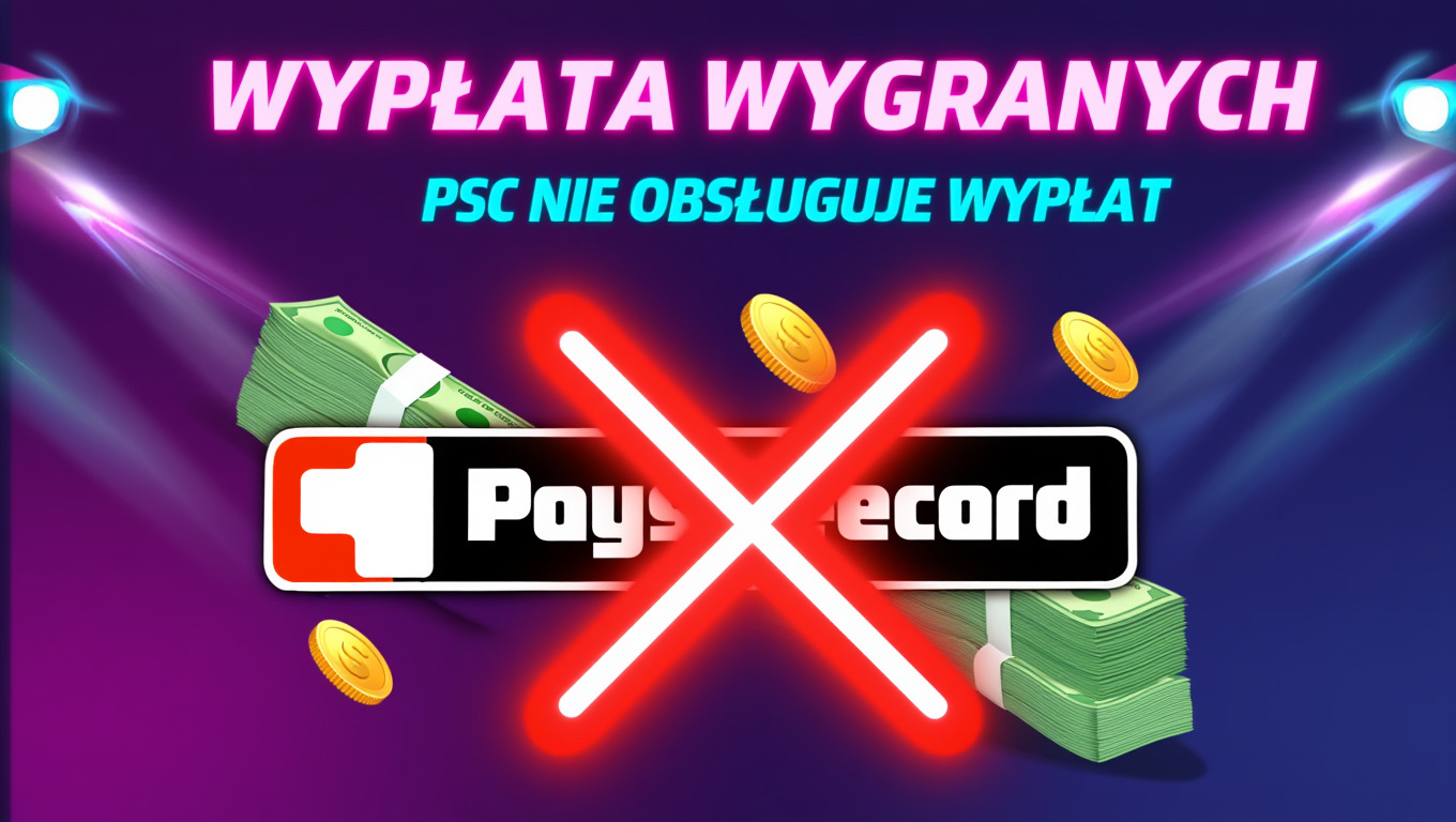 Wypłata wygranych z kasyna, Paysafecard nie obsługuje wypłat