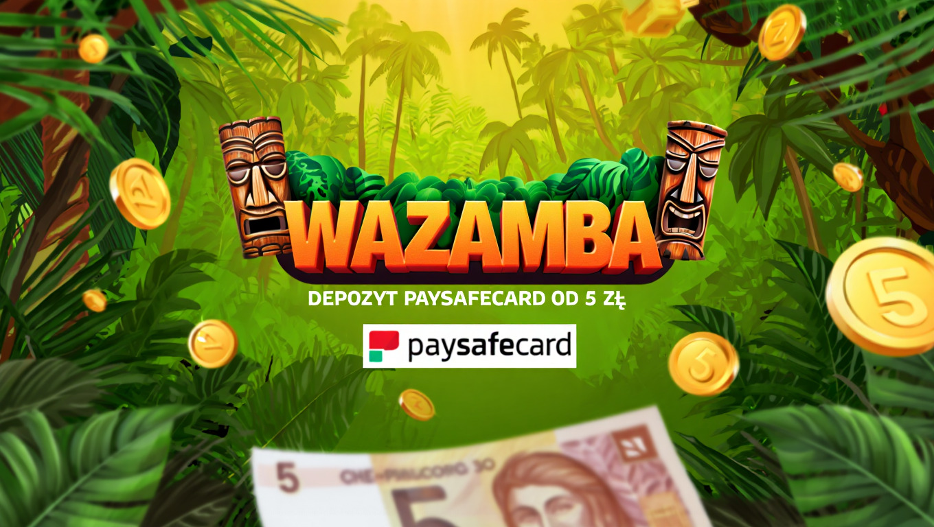 Lobby kasyna Wazamba z ponad 4000 gier od NetEnt i Pragmatic
